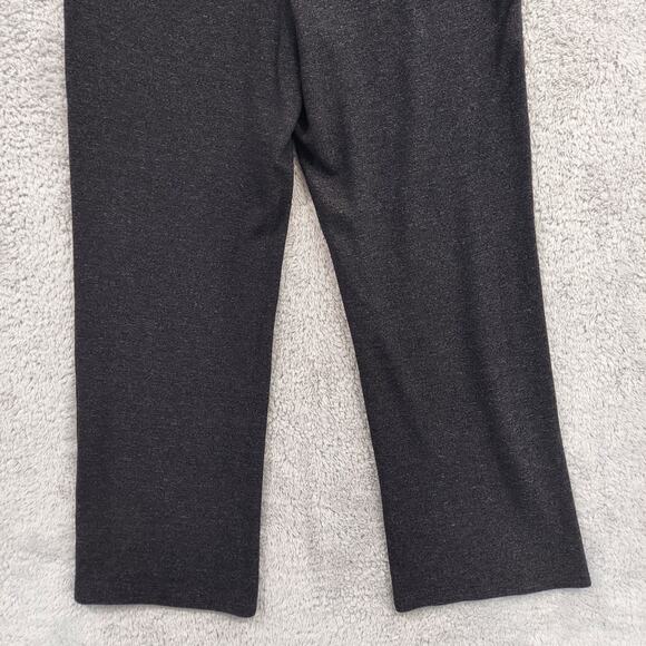 J Jill Pants Women's Small Wide Leg Elastic Waist Stretch Heathered Dark Gray - Picture 15 of 16